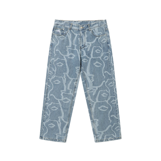 Helas Dieux Grecs Jeans Pants Light blue