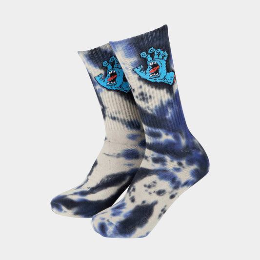 Santa Screaming Hand Tie Dye Sock Black EU40-EU46