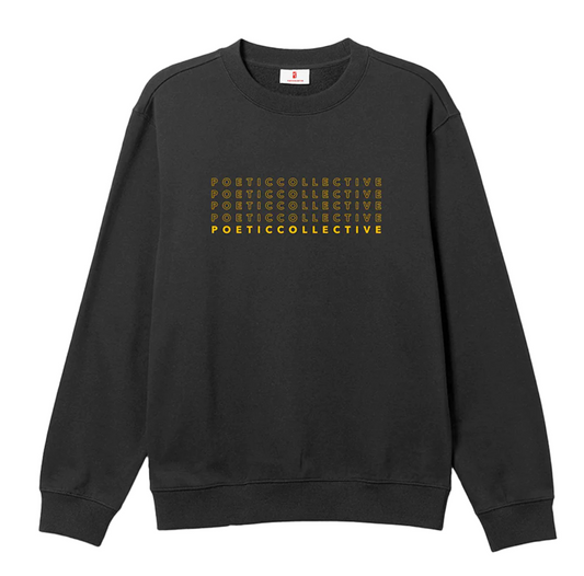 Poetic Sports Crewneck Sweater Black