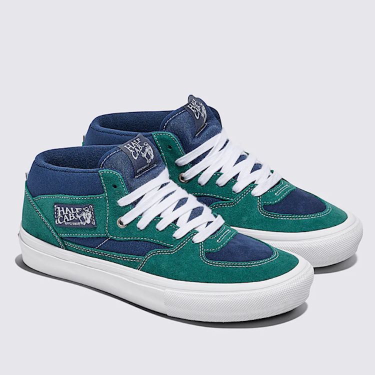 Vans Skate Half Cab Tartan Schoen (blue green)