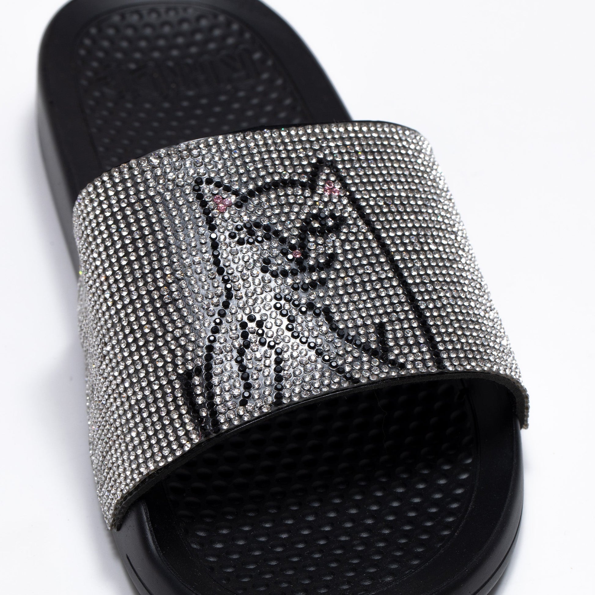 Ripndip Lord Nermal Slides Rhinestone Black