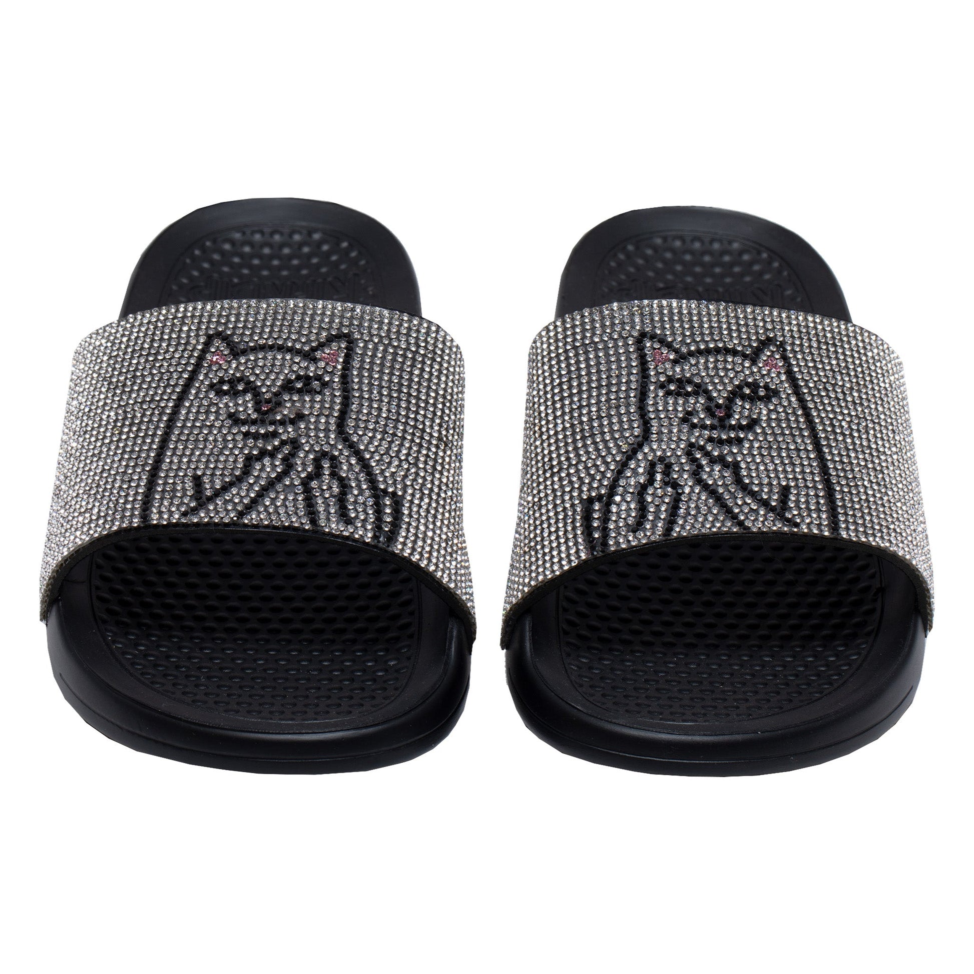 Ripndip Lord Nermal Slides Rhinestone Black