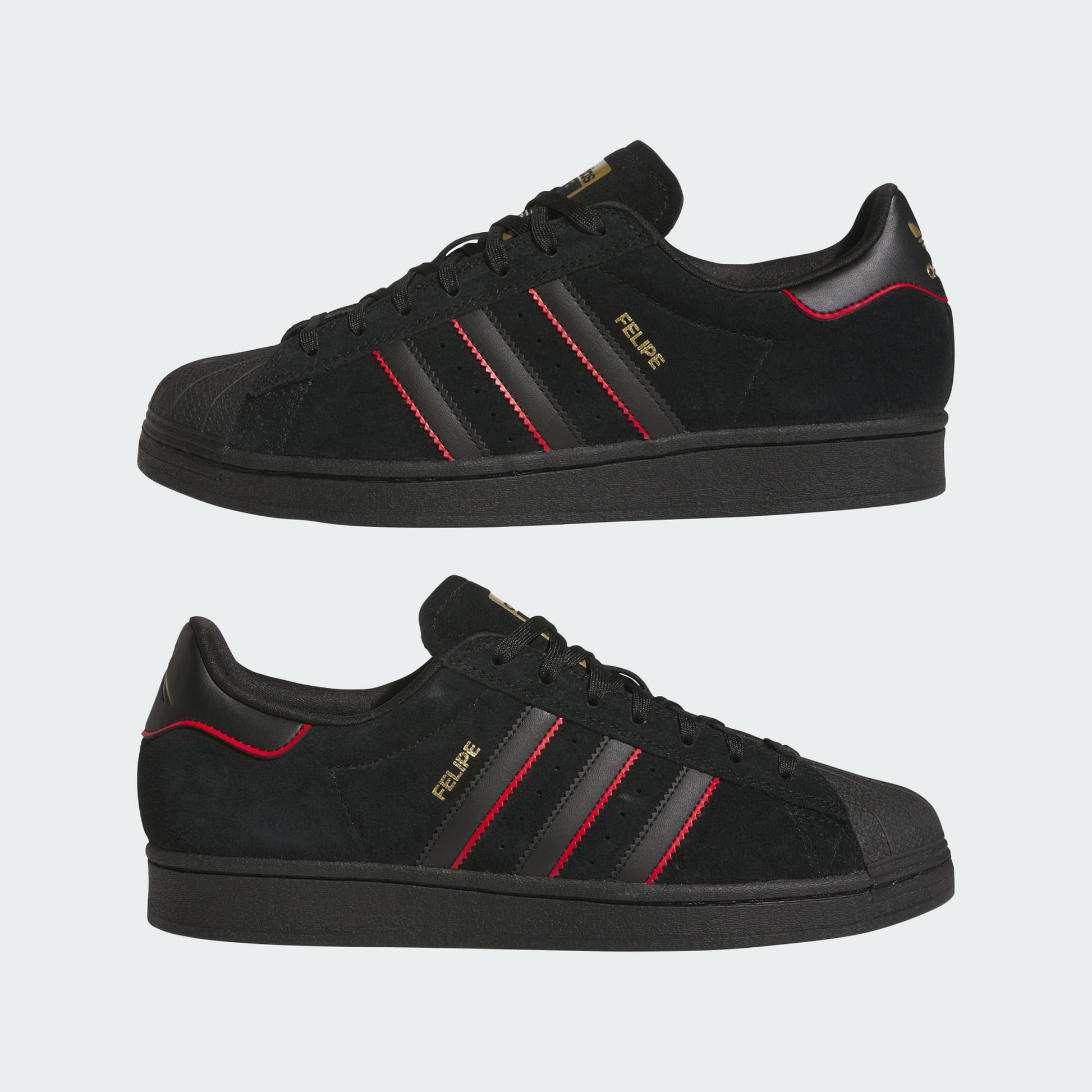 Adidas Superstar x Felipe Black/ Red / Gold