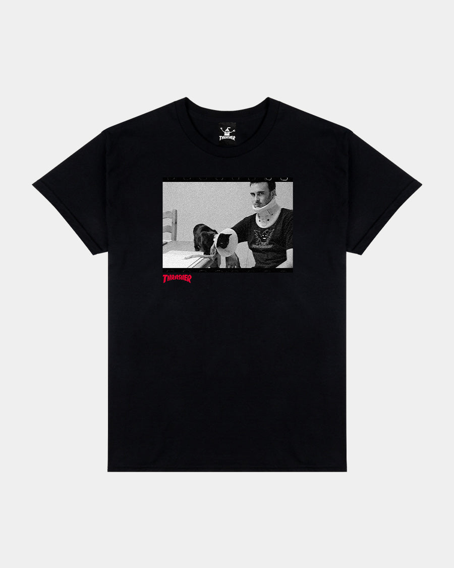 Thrasher x Toy Machine Templeton by Burnett Tee Black