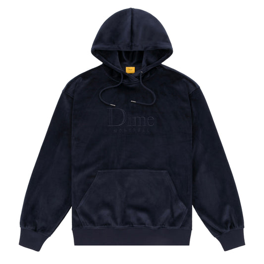 Dime Classic Velour Hoodie Navy