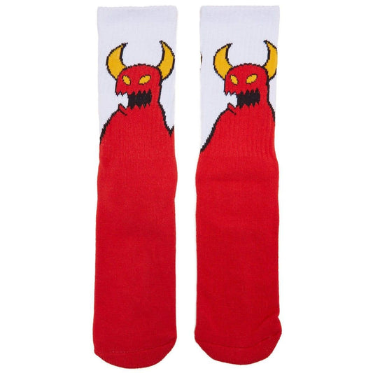 TOY MACHINE SKETCHY MONSTER CREW SOCK RED OS