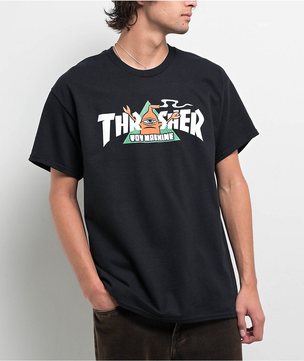 thrasher Vortex x Toy Machine T-Shirt
