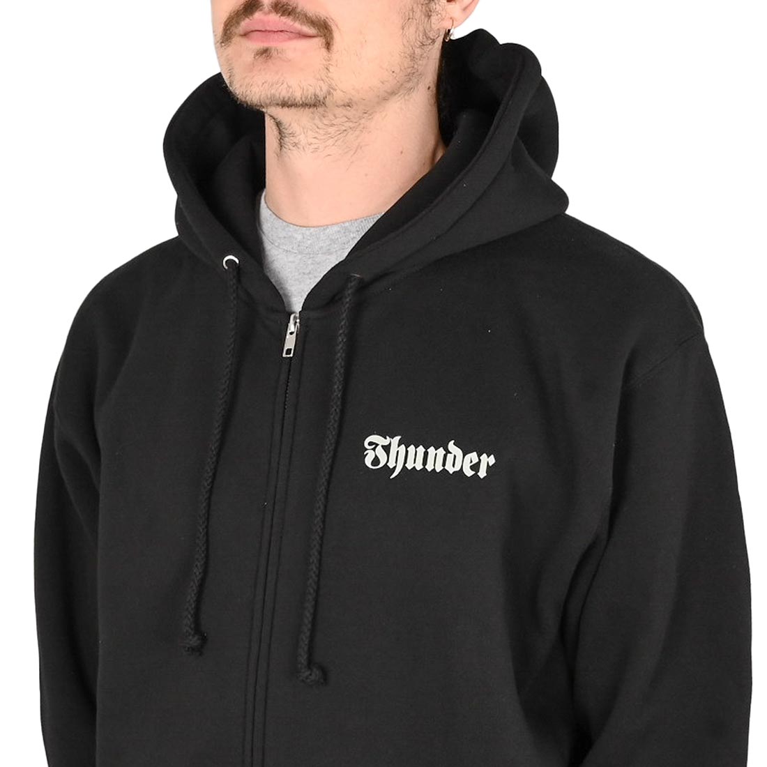 Thunder Worldwide Zip Hood Black/Grey/Green