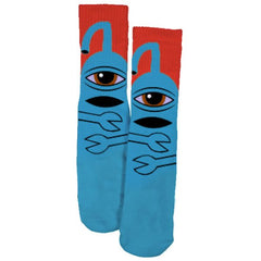 TOY MACHINE SECT HUG SOCK BLUE OS