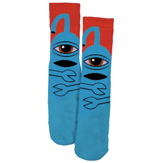 TOY MACHINE SECT HUG SOCK BLUE OS