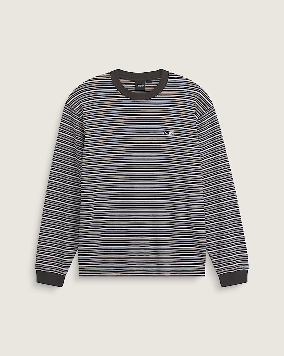 Vans Wesley Stripe Longsleeve Knit Shirt Faded Black