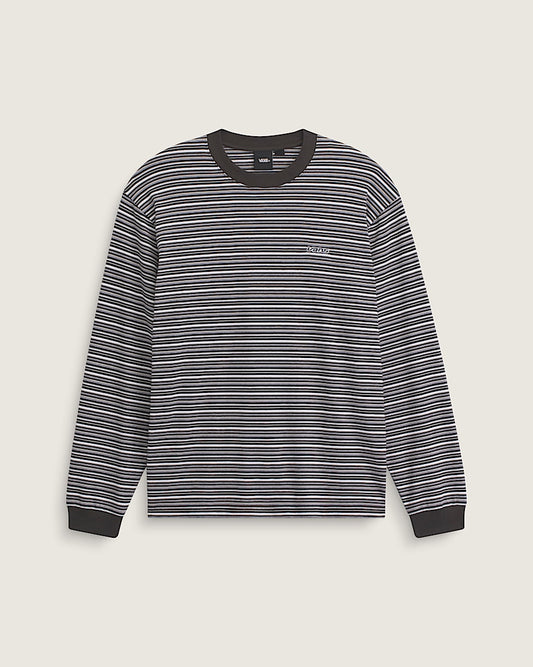 Vans Wesley Stripe Longsleeve Knit Shirt Faded Black