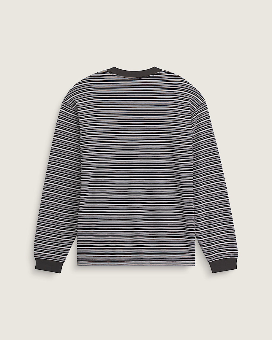 Vans Wesley Stripe Longsleeve Knit Shirt Faded Black