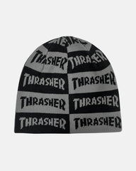 Thrasher Mag Checkered Beanie Black/Grey