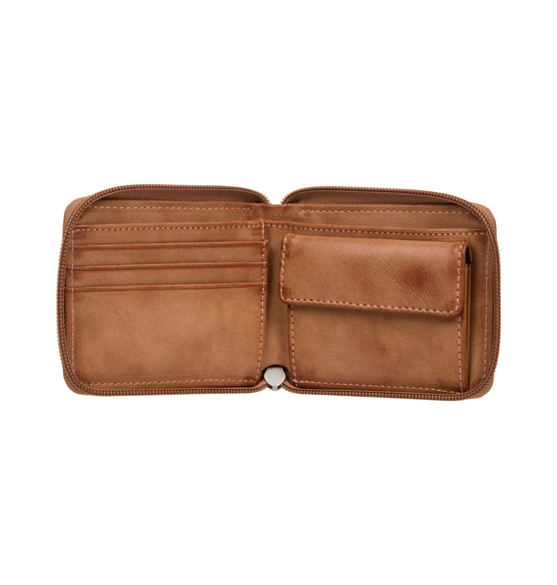 DC Rykes Zip Wallet Brown