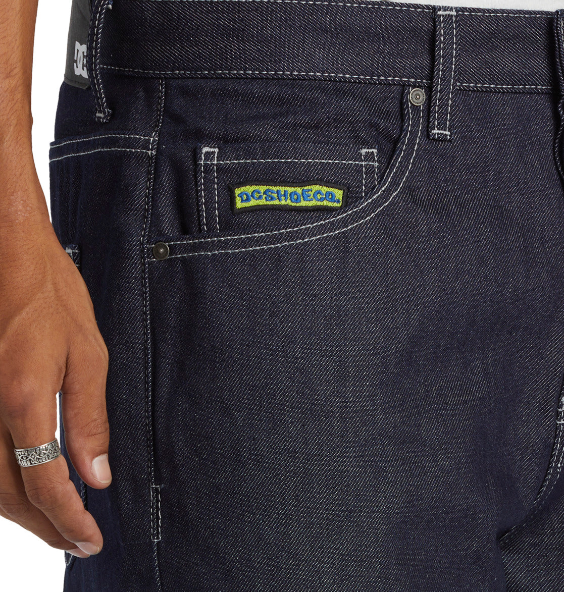 DC Worker Baggy Denim Youth Pant Boy RRI Dark Denim