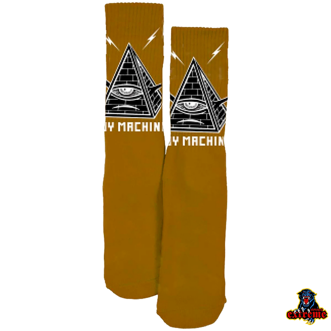 TOY MACHINE PYRAMID SOCK MUSTARD