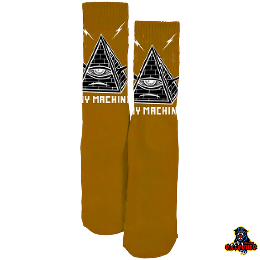 TOY MACHINE PYRAMID SOCK MUSTARD