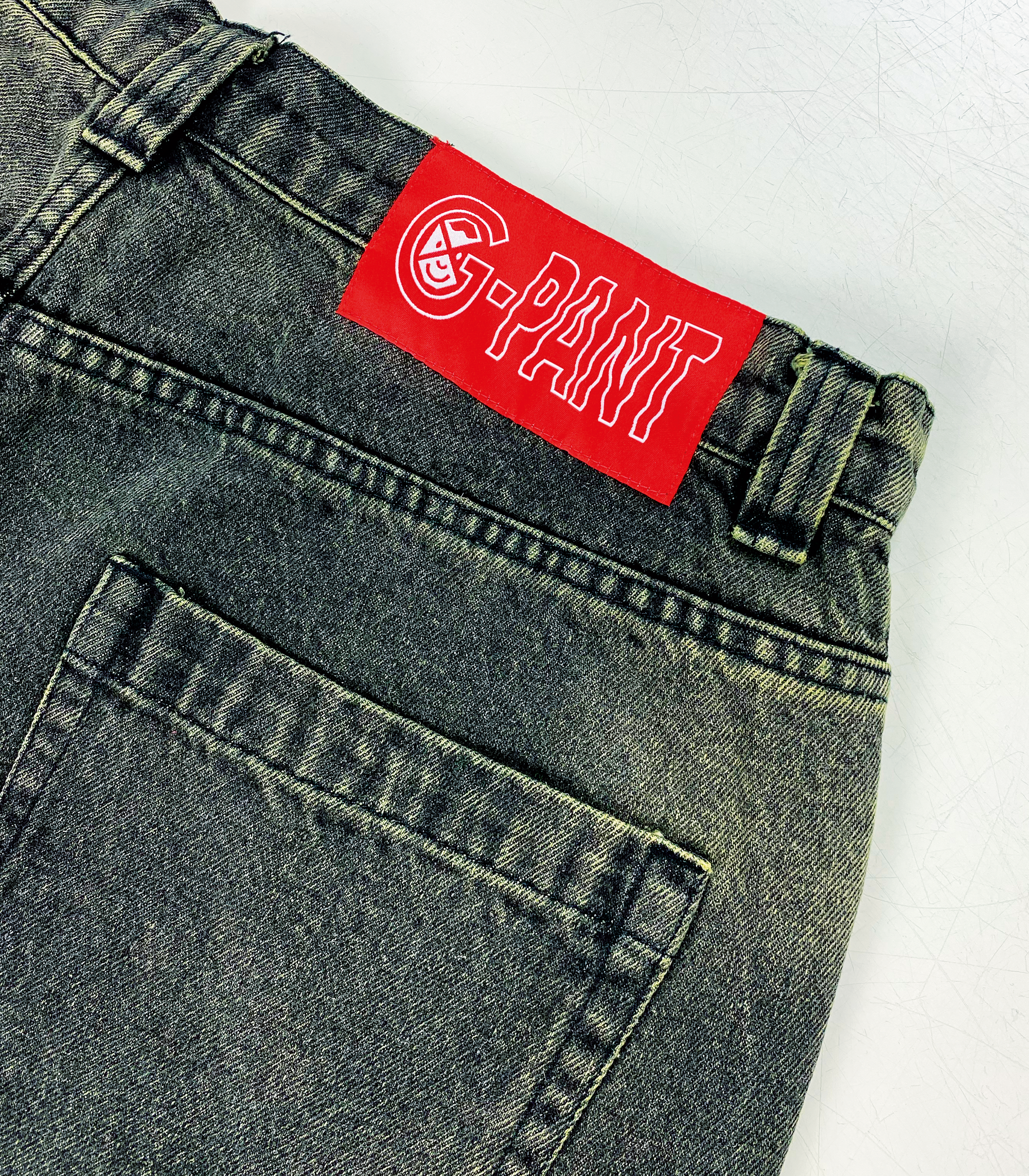 Curb G-Pant Acid Green Washed