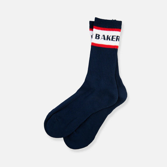 Baker Red Stripe Crew Socks