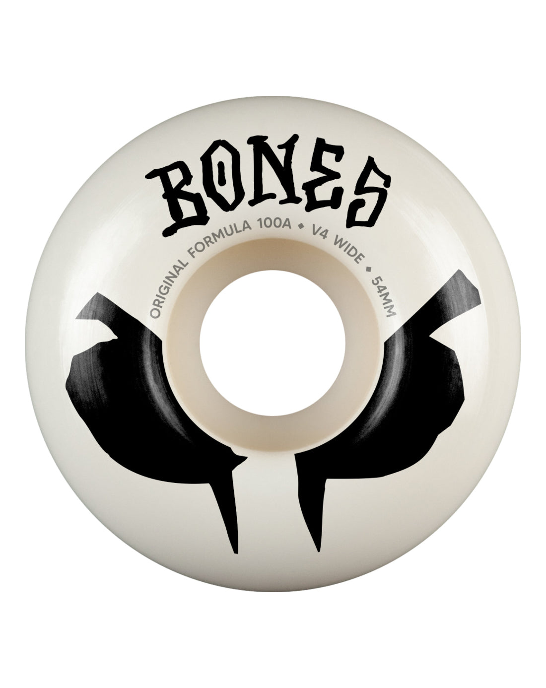 Bones Wheels V4 Wides OG 100’s 53mm White