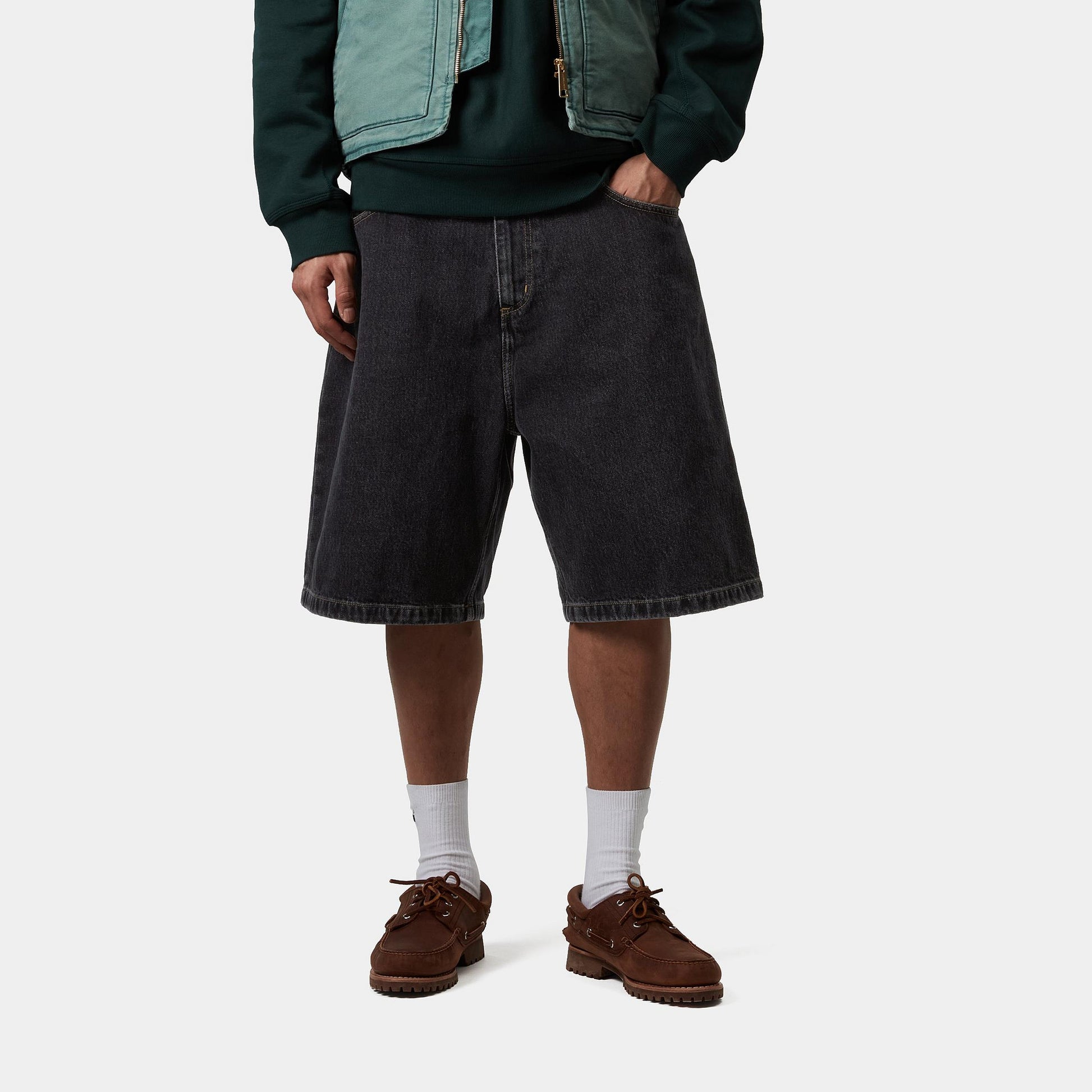 Carhartt WIP Brandon Short Black Stone Washed