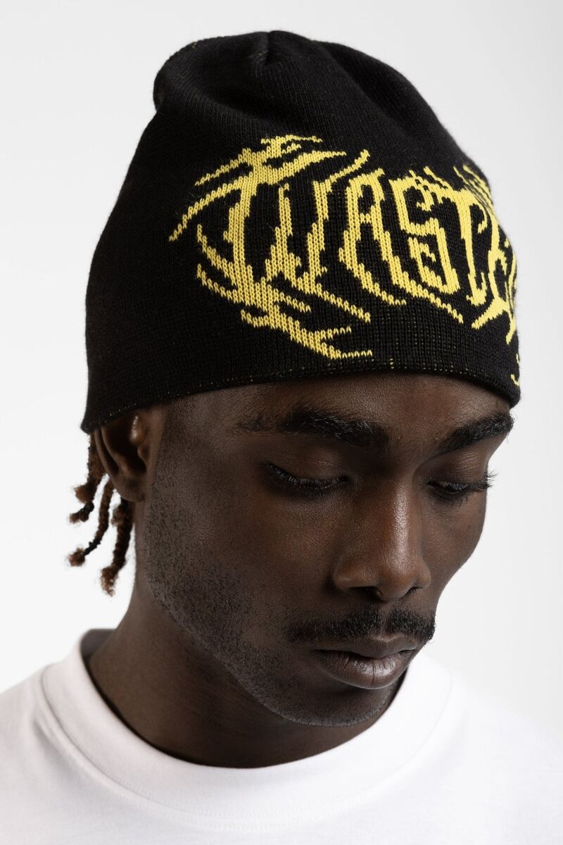 Wasted Paris Prey Reverse Brow Beanie - Black