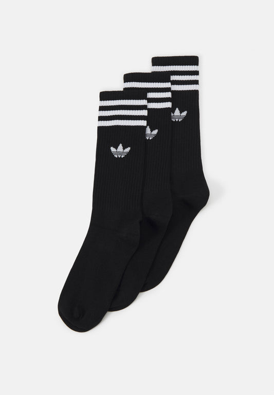 Adidas Mid Cut Crew Socks Black/White 3 Pairs