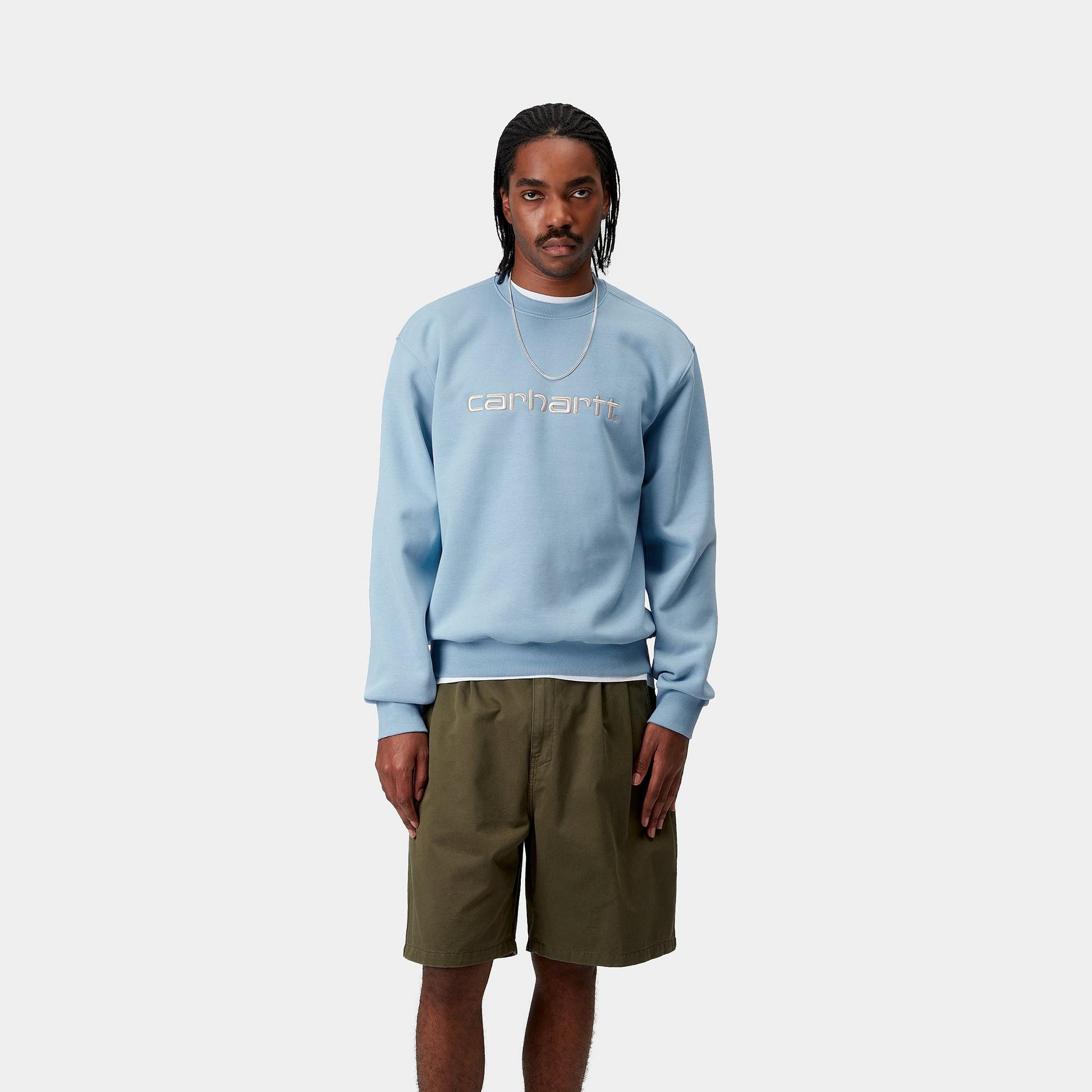 Carhartt WIP Sweat Crewneck Bluebird / Fleur De Sel