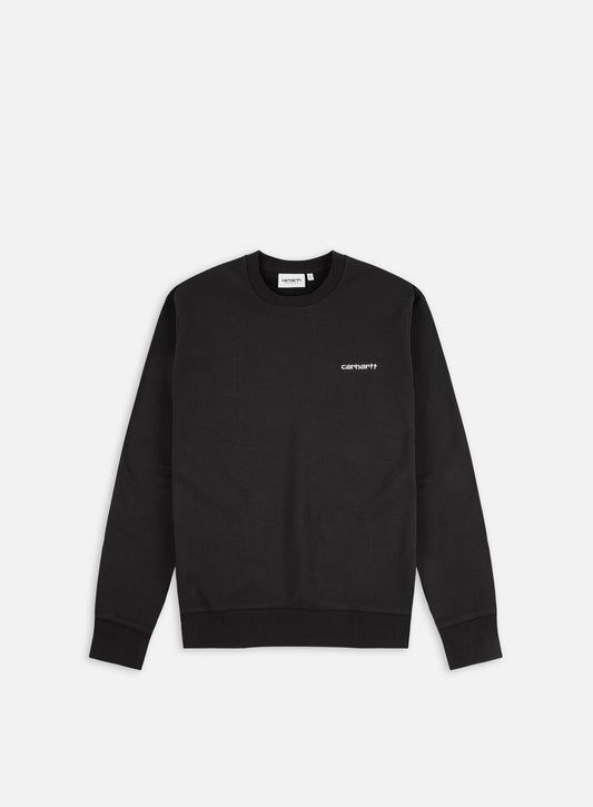 Carhartt WIP Script Embroidery Sweat Black/White