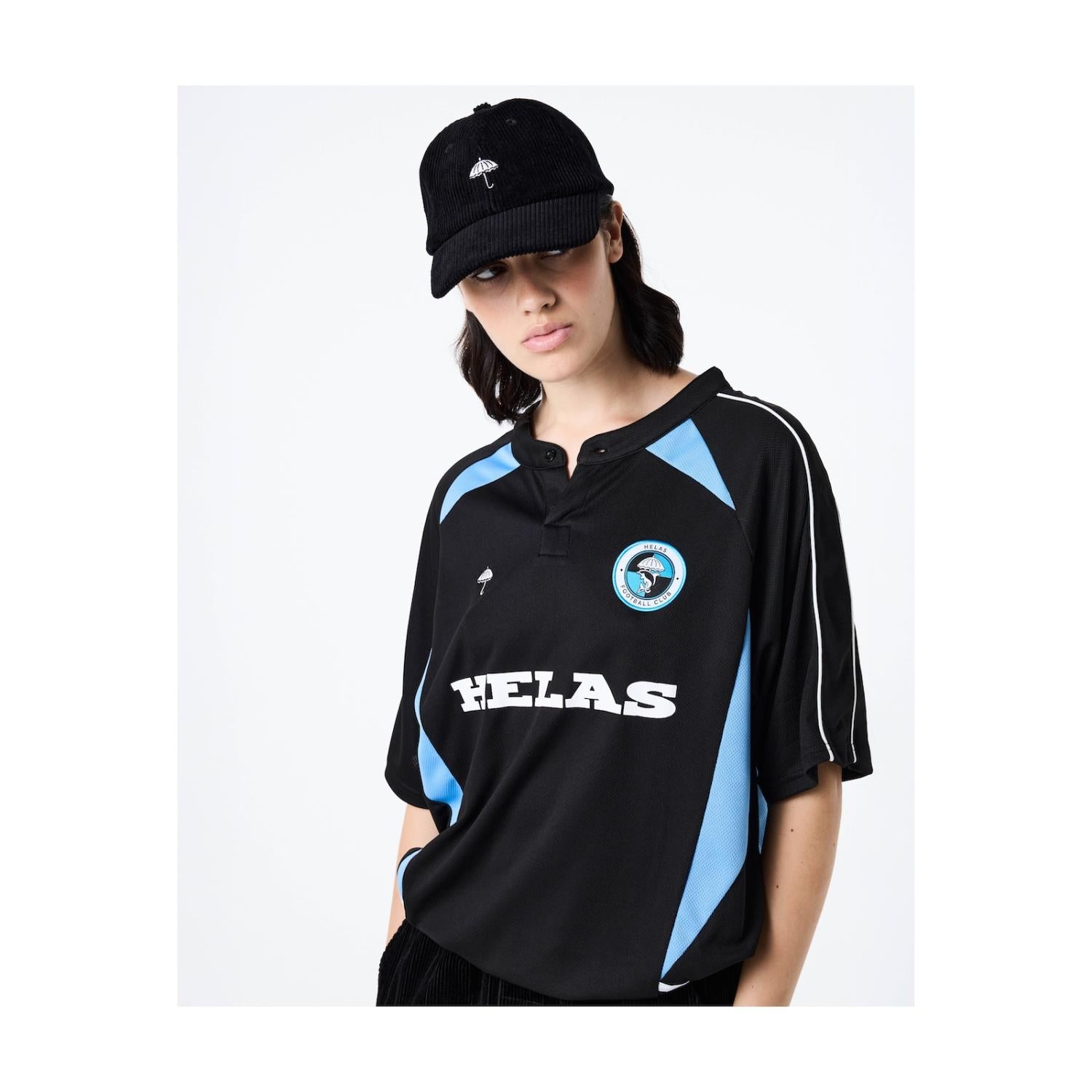 Helas Classic Corduroy Cap Black