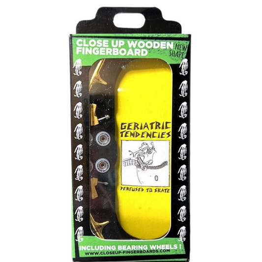 Close Up Fingerboard Collapse Geriatric Tendencies Yellow