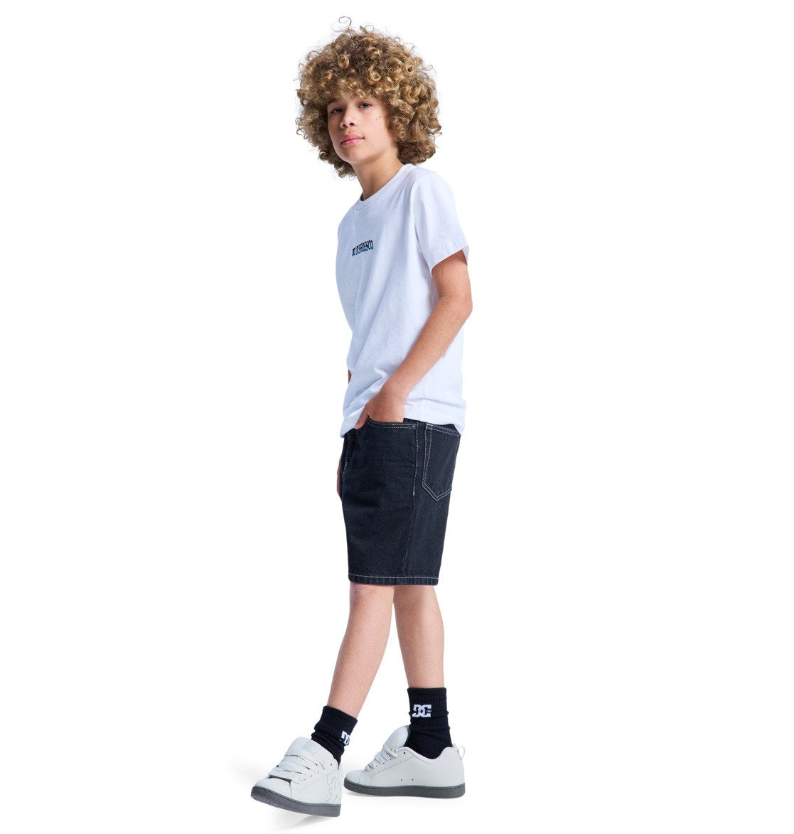 DC Baggy Denim Short Youth Black Tint