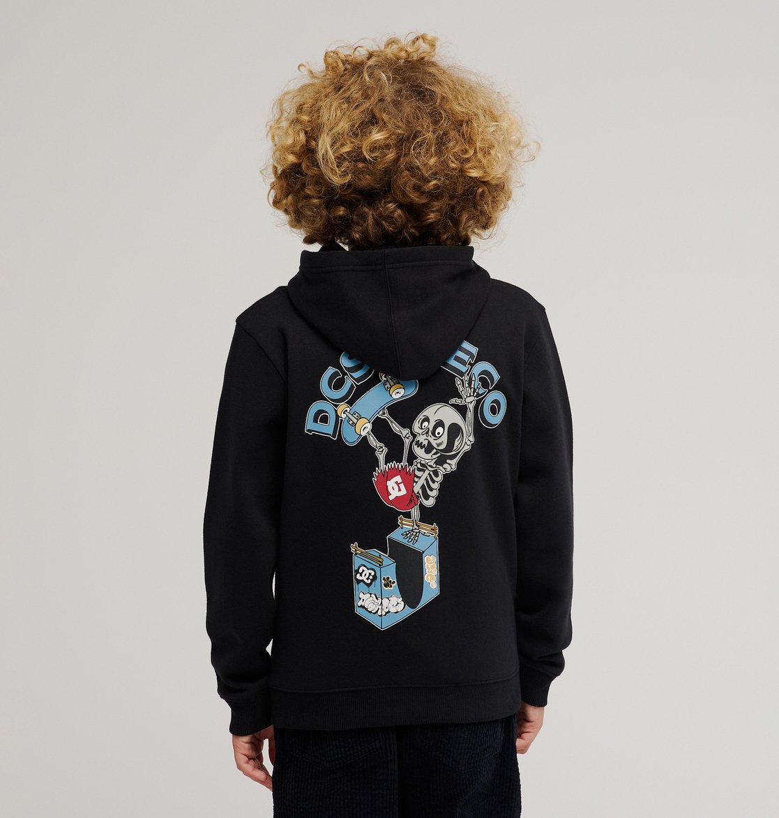 DC Handplant Pullover Youth Hood Black