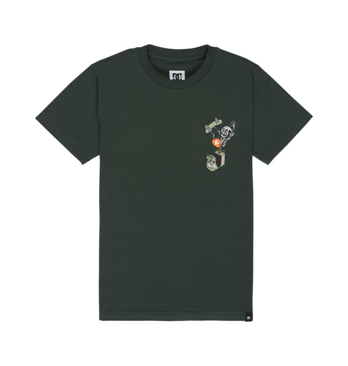 DC Handplant HSS Youth Tee Deep Forest Green