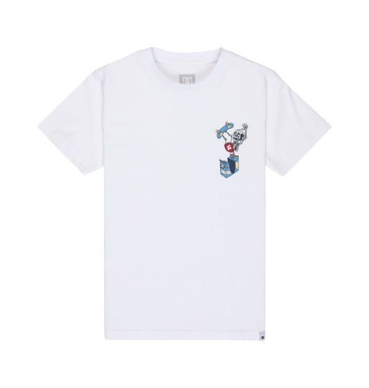 DC Handplant HSS Youth Tee White