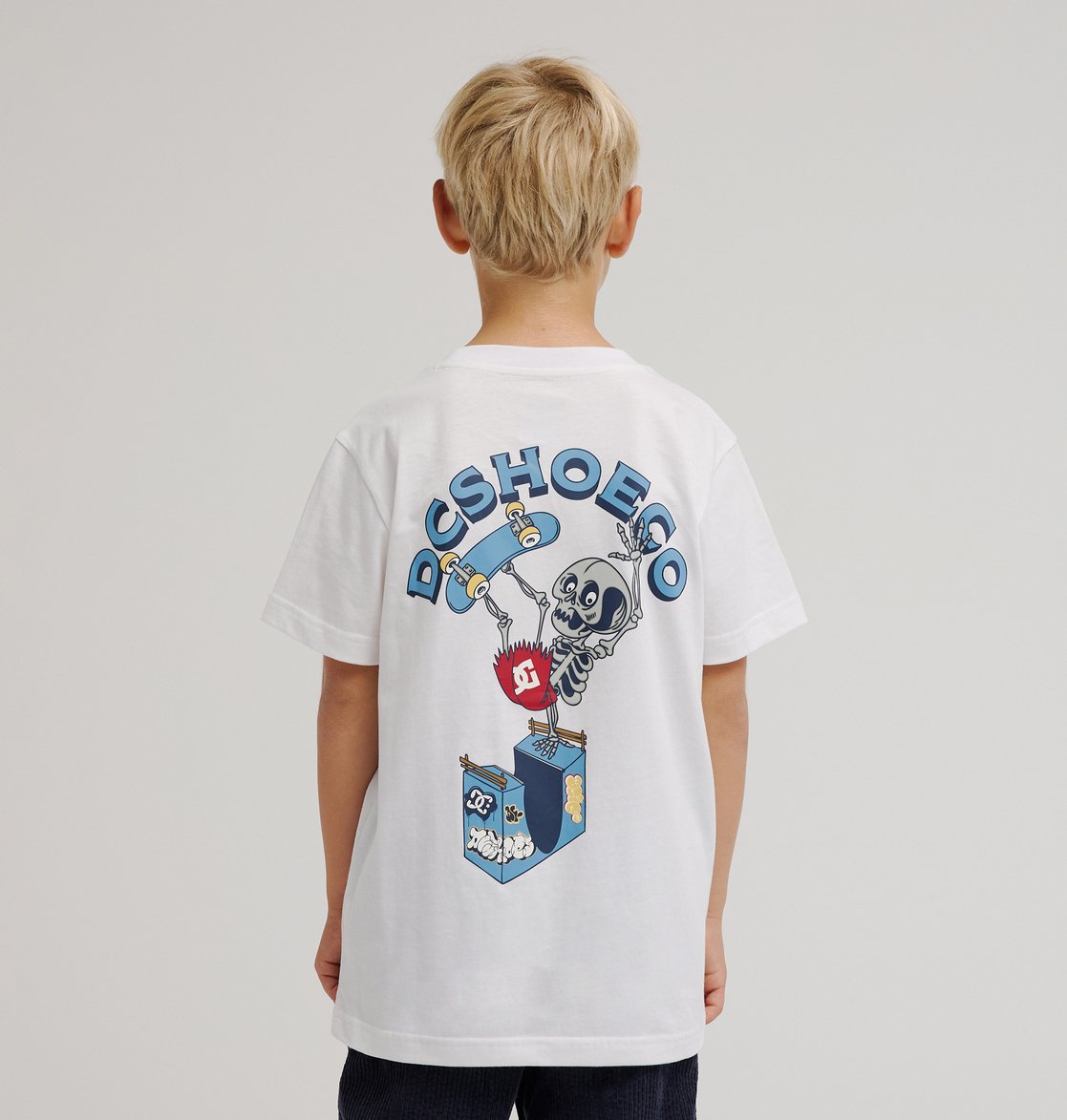 DC Handplant HSS Youth Tee White