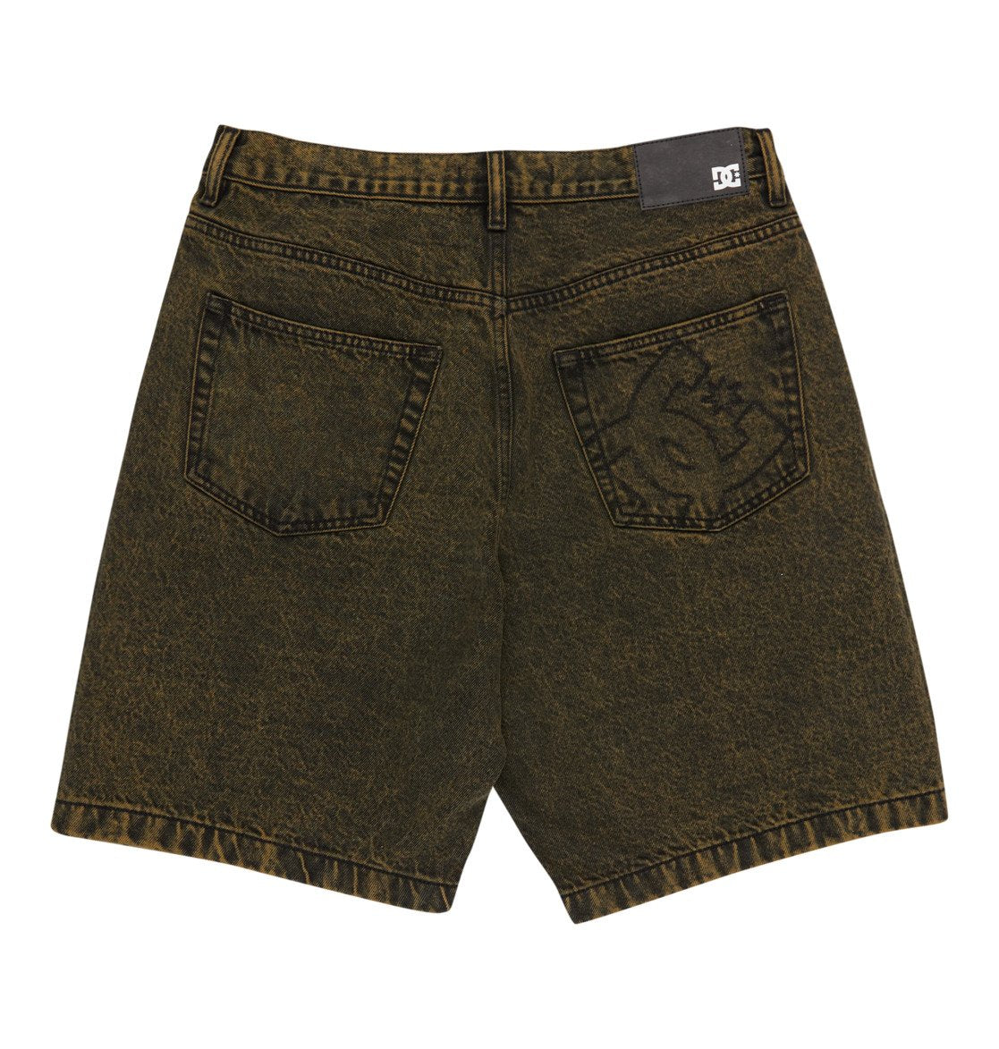 DC Baggy Denim Short Yellow Grey
