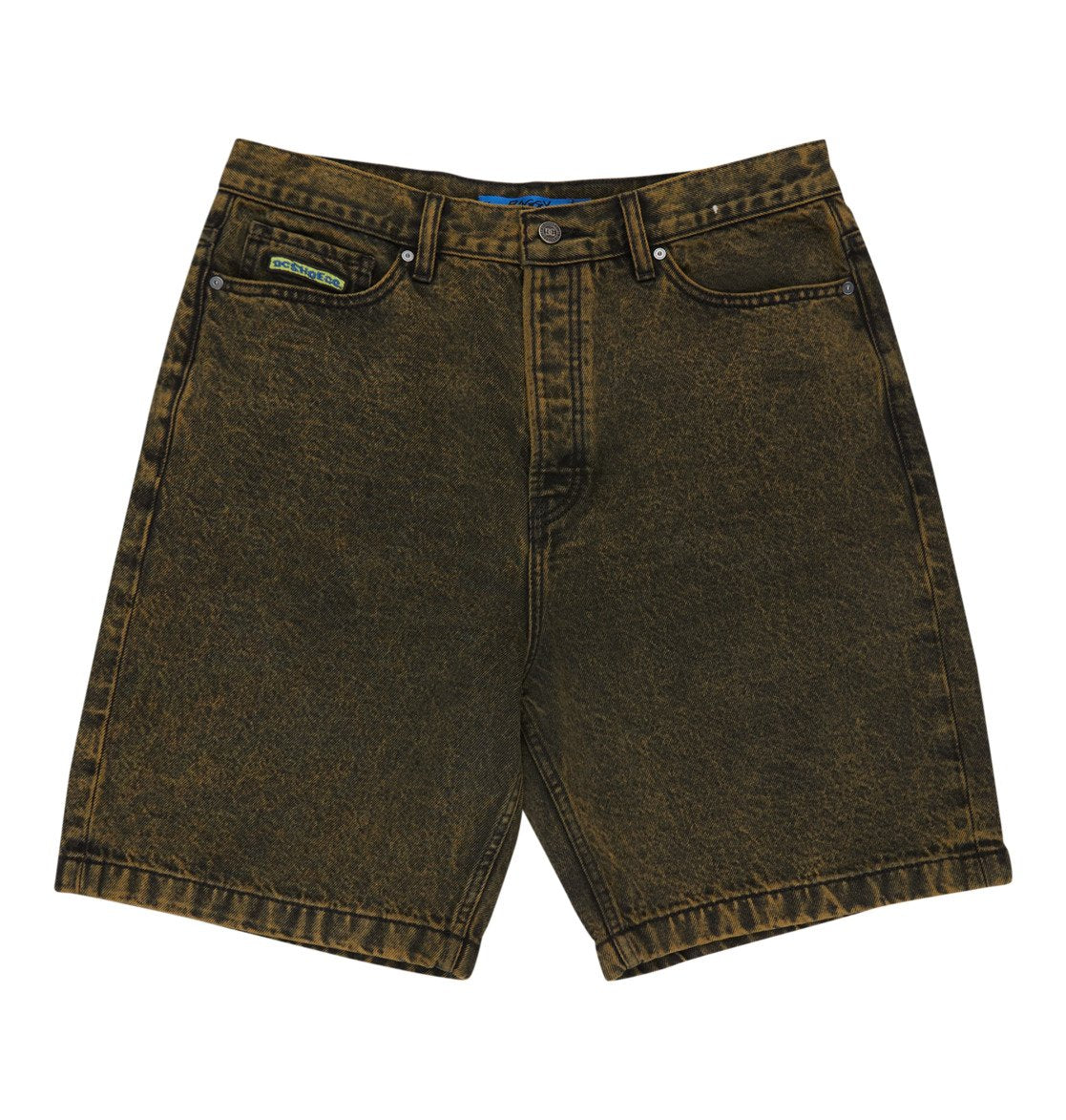 DC Baggy Denim Short Yellow Grey