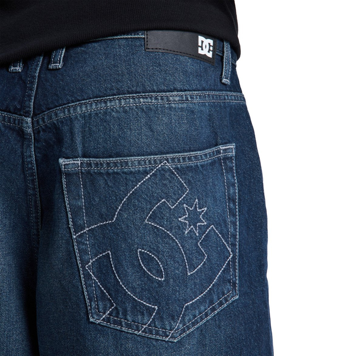 DC Baggy Denim Short Dark Blue