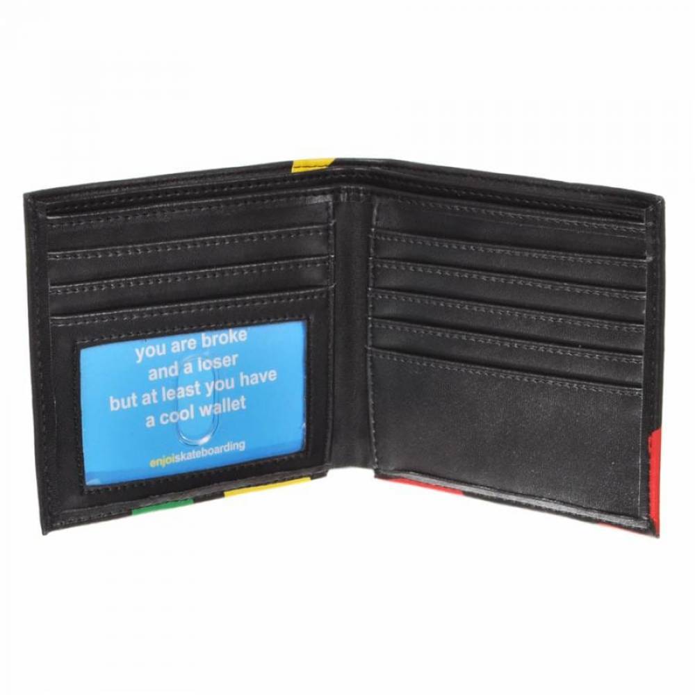 Enjoi Rasta Panda Wallet Black