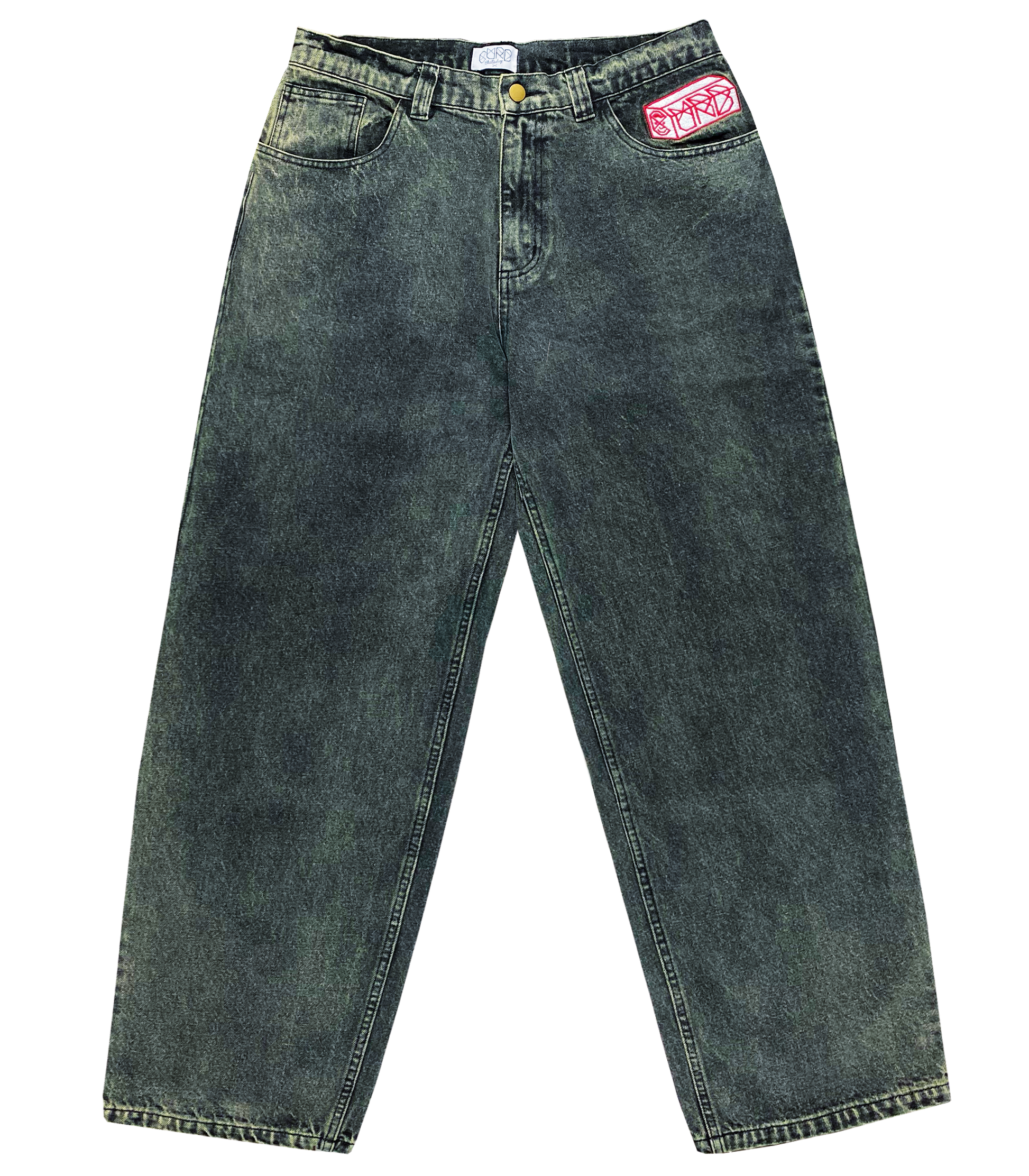 Curb G-Pant Acid Green Washed