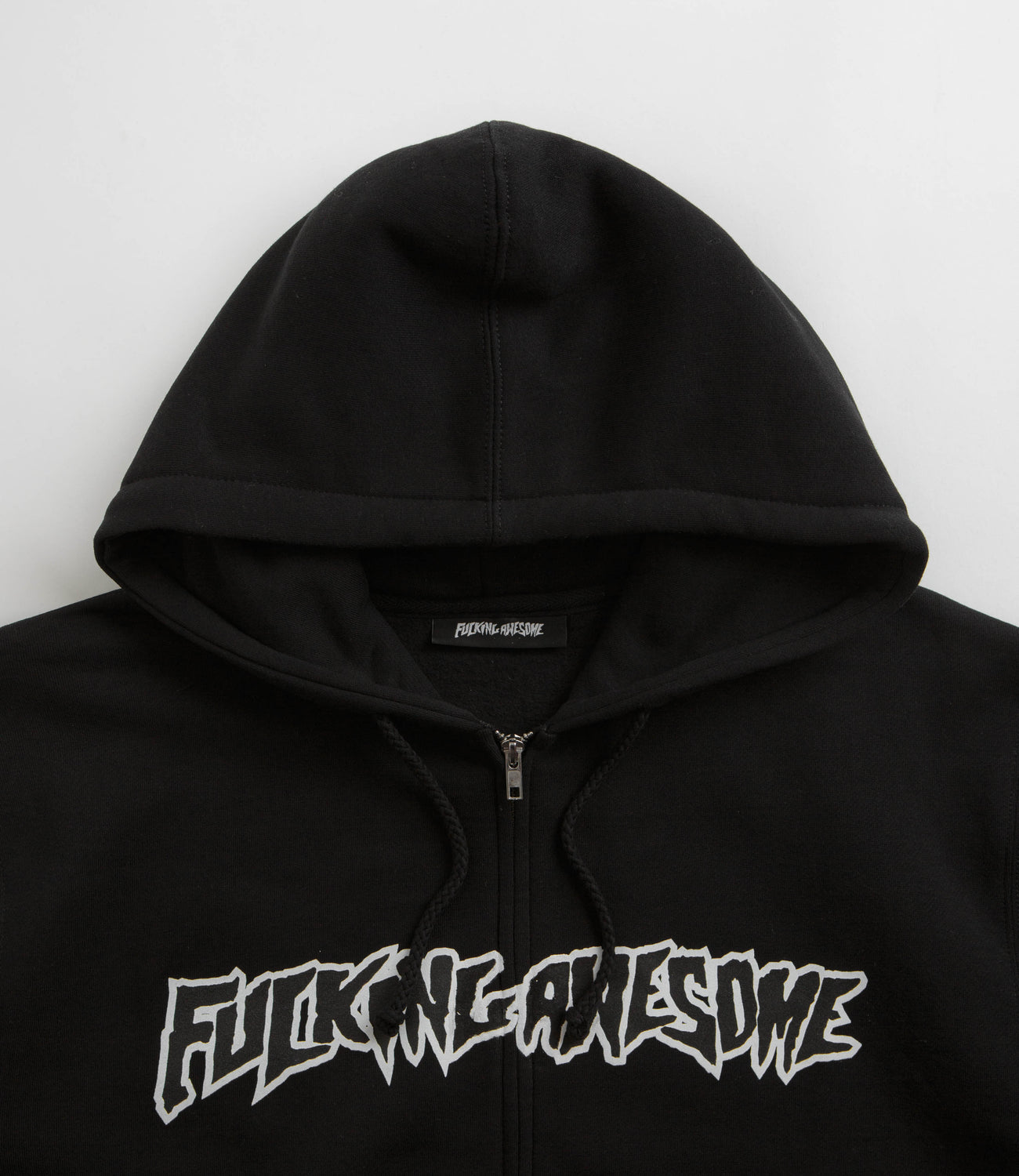 Fucking Awesome - Stamp Logo Zip  Hoodie Black