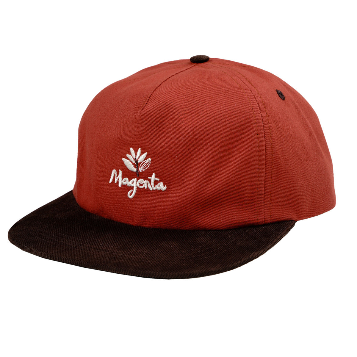 Magenta Quebec Snapback Hat Brick