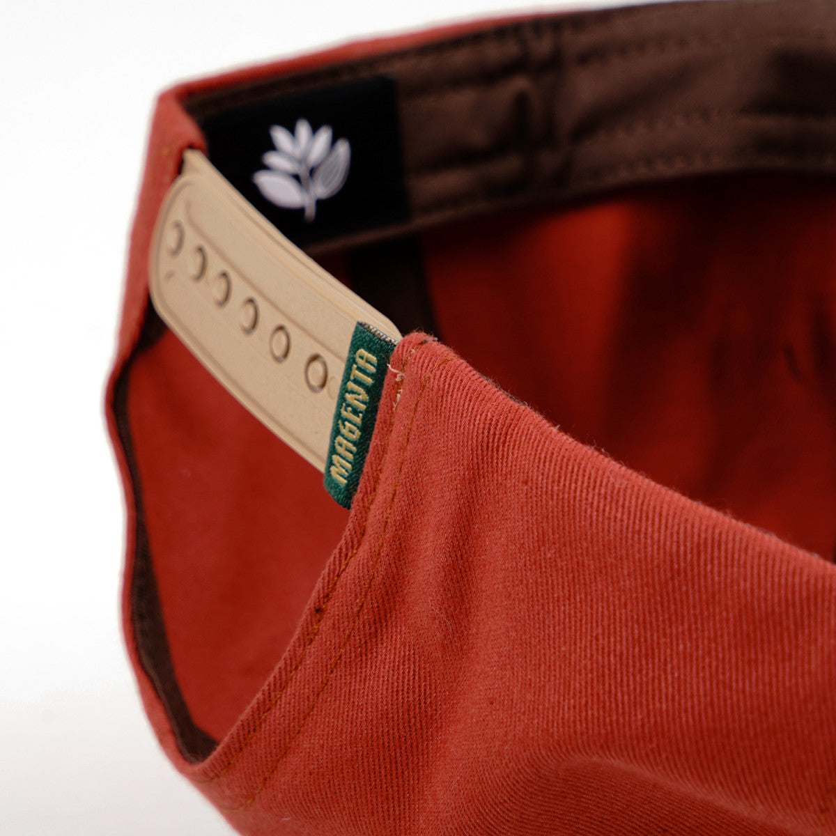 Magenta Quebec Snapback Hat Brick