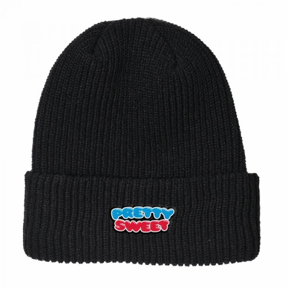 Girl Pretty Sweet Beanie Black