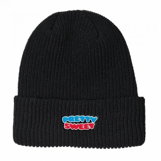 Girl Pretty Sweet Beanie Black