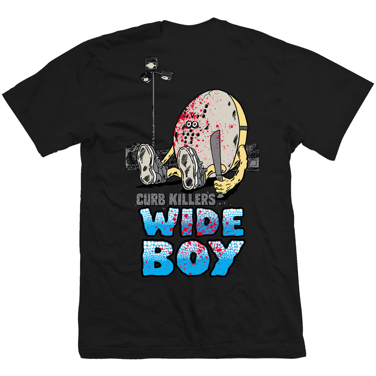 Heroin Curb Killer Wide Boy Egg Tee Black