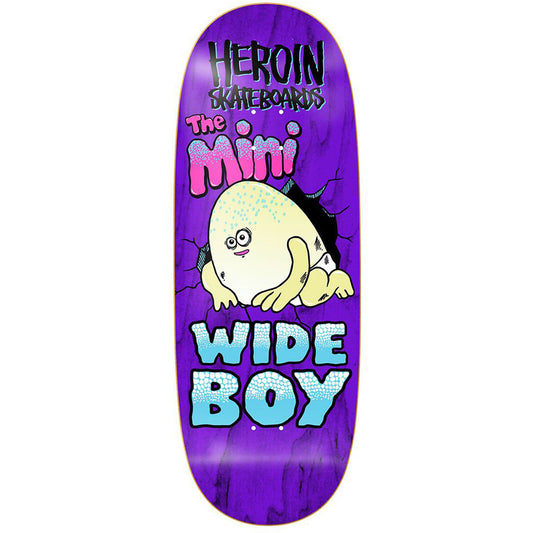 Heroin Mini Wide Boy Skateboard Deck 10.5
