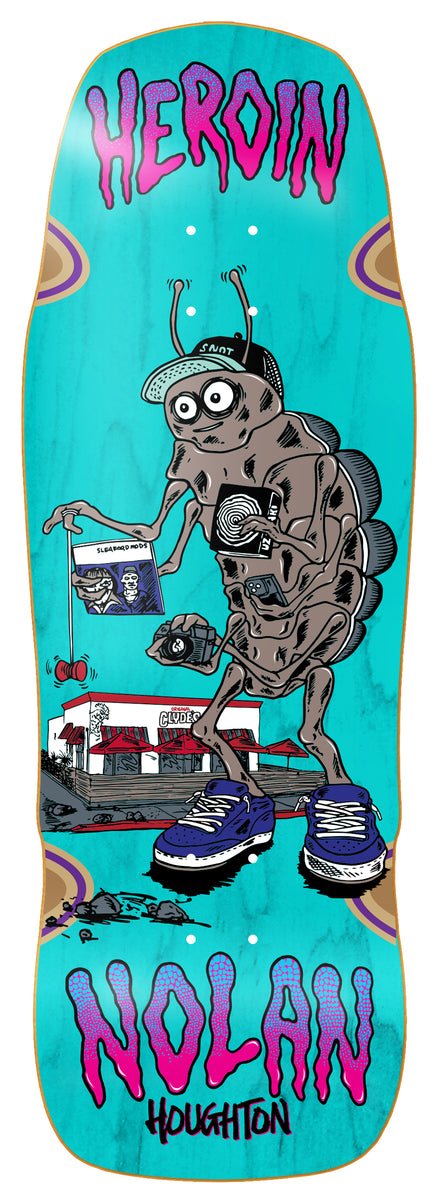 Heroin Nolan Houghton Bug Skateboard Deck 10.25